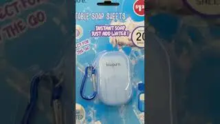 PORTABLE SOAP SHEETS 🤩 #travel #mini #shopping #dollartree