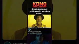 Bill Randa Tries to Take Selfie and Ends Up as Kong Snack - John Goodman | Kong: Skull Island (2017)