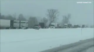 25-30 vehicles involved in crash on I-90 near Batavia