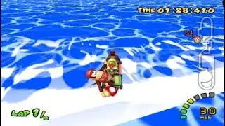 Mario kart DD glitch (out of bounds on daisy's cruiser)