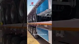 ZW Group 4 Axle Flatbed Semi Trailer | Heavy-Duty Transport for #africa  & #middleeast Markets