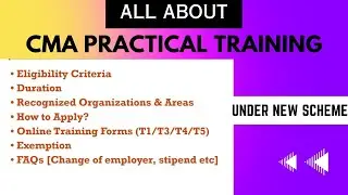 ALL ABOUT CMA PRACTIAL TRAINING | CMA ARTICLESHIP