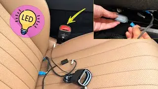 Mercedes | How to SEATBELT buckle AMBIENT led LIGHT install?