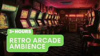 3 Hours of Retro Arcade Vibes | Synthwave Music & Arcade Ambience  🎮✨