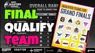 Grand Final Qualify team list lan Event | Tx Disqualified/Eliminated