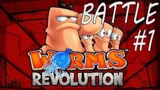Worms Revolution - Pure Gameplay - Battle versus #1