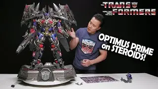 BUILDING A MONSTER TRANSFORMER!!! Jetpower Optimus Prime Statue - Prime 1 Studio