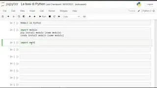 29. I MODULI in Python (Corso BASE COMPLETO Python ITA 2021)