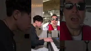 Two goats in a boat #jimmyfallon #linmanuelmiranda #piano #music #funny