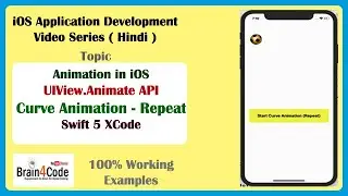 How to implement Animation ( Repeat Option) in Swift 5 | Hindi | repeat in curve animation