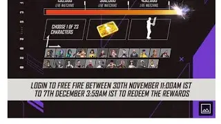 FFCS REWARDS| EMOTE, CHARACTER,LV.8 CARD