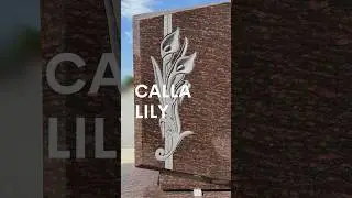 Memorial Symbolism&mdash;Calla Lily #memorial #granitemonument #granitememorial #memorialdesign