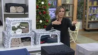 Periea Set of 4 Assorted Collapsible Storage Box Collection on QVC