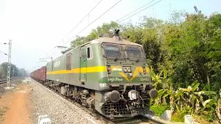 Powerful Green Goblin wag9 Haluing High Speed Boxn Wagons Freight Train Fast & Furious Passing Duan