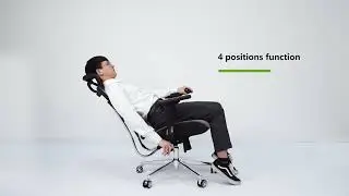 Karin-H，High back ergomonic mesh office chair with 3D headrest