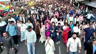 Protest march against the BJP&rsquo;s open misuse of central agencies and the killing of democracy