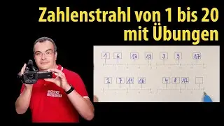 Zahlenstrahl bis 20 mit Übungen - Grundschule - Klasse 1