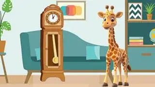 Hickory Dickory Dock Giraffe Song | Nursery Rhymes & Kids Songs | Rhyme Time Kids