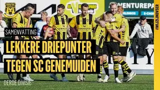 LEKKERE DRIEPUNTER TEGEN GENEMUIDEN | Derde Divisie - Samenvatting