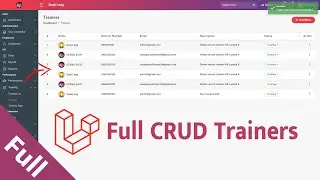 Full CURD Trainers HR Laravel 8 | System Management