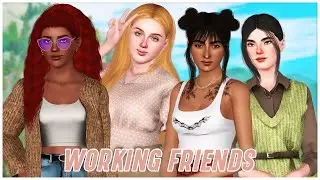 WORKING FRIENDS HOUSEHOLD 👩&zwj;💼 | TOWNIE MAKEOVER | THE SIMS 3