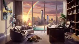 Music For Dogs & Humans To Relax Study NYC Deep Focus Energy Boost Lofi Chill Hip Hop Mix Beats Rain