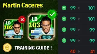 Epic Martin Caceres: лучшее руководство по тренировкам 103 Max Level Upgrade Player Progression e...