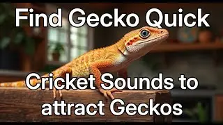 🦎 Find Your Gecko Fast! | Cricket Sounds to Attract Geckos 🐜