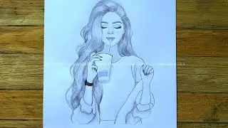 How to draw cute girl | Cute girl pencil drawing | Pencil tutorial step by step | រៀនគូរ
