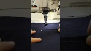Pregando bolso duas agulhas eletrônica