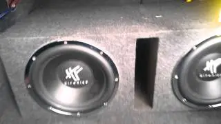 My 2 hifonics sub and lanzar 3000 watt amp