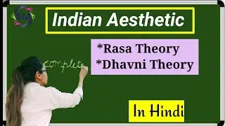 MEG-5.Indian aesthetic in hindi.Rasa theory and dhavni theory in hindi.Ignou