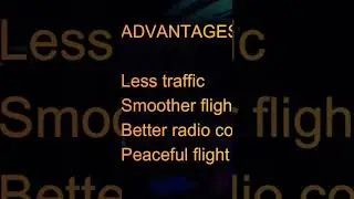 Some Advantages Flying at Night #nightflying #aviation #pilot #travel #flying