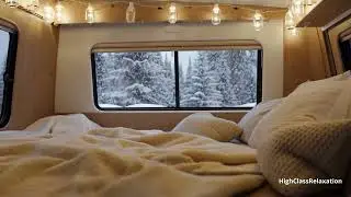 Van life view during December 4k Wallpaper with ambiance Jazz Music