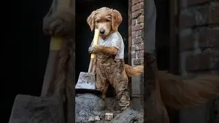 🐶 Dog Construction Worker | Funny & Cute Dog at Work