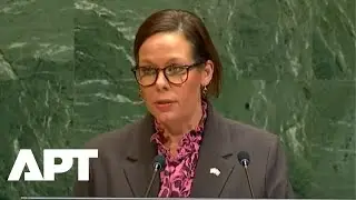 ВИДЕО: Глава МИД Швеции выступил с пламенной речью в Генеральной Ассамблее ООН, осуждая Россию и ...
