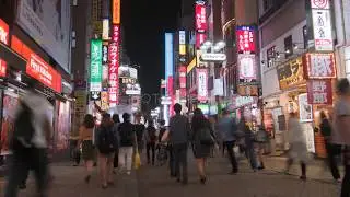 Tokyo Neon Street Timelapse Free Stock Footage