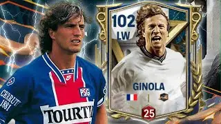 FC MOBILE| BEST LW ON GAME?| DAVID GINOLA 102 WITH RANK RATED CARD GAMEPLAY REVIEW