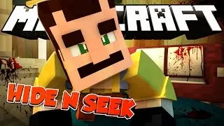 Minecraft | WHATS IS IN THE BASEMENT! | Hello Neighbor Modded Hide N Seek!