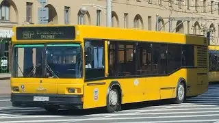 МАЗ-103.065 (поездка) на маршруте 190э РКМЦ — Кирова, гос. номер АЕ 3831 - 7. г. Минск