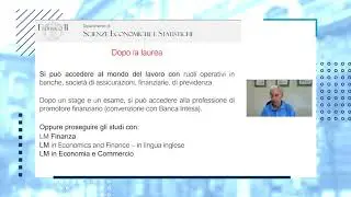 Corso di Laurea Triennale in Economia delle Imprese Finanziarie