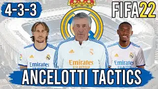 Воссоздайте тактику 4-3-3 «Реала» Карло Анчелотти в FIFA 22 | Объяснение пользовательских тактик