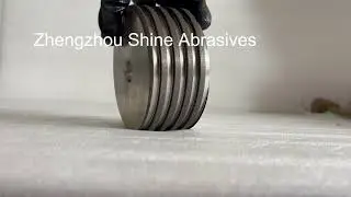 Thread Rolling CBN Sharpening Wheel Trapezoidal Reticulation Straight Tooth 320# 200mm