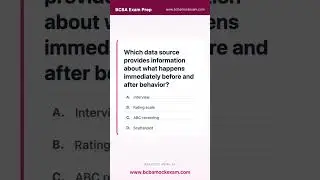 BCBA Mock Question in 60 Seconds