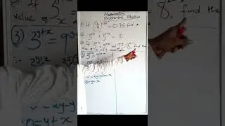 Exponential equation; indices #maths #indices #exponentialproblem #mathstricks #fyp #yoruba