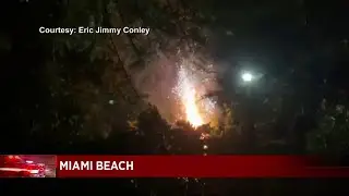 Fire causes power outage in Miami Beach