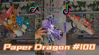 Dragon Puppet Crafts - Paper Dragon TikTok Compilation #100