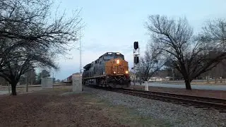 CSX 3457 ET44AH Moving A Monster CSXT Q401-11 Heading South On The A-Line - Pembroke, NC