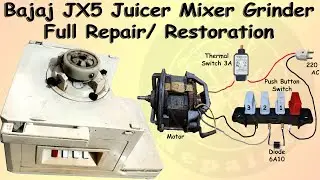 bajaj jx5 juicer mixer grinder repair / restoration | motor jam problem