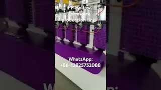 PP hollow building formwork production line
